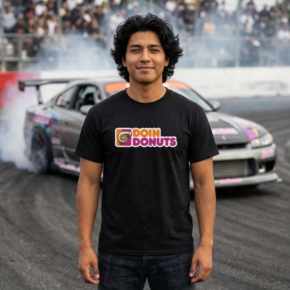 Doin Donuts Shirt, Funny Car Guy Tee